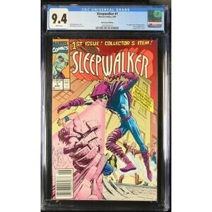🔑🔥SleepWalker 1 CGC 9.4 Newsstand RARE SCARCE 925019